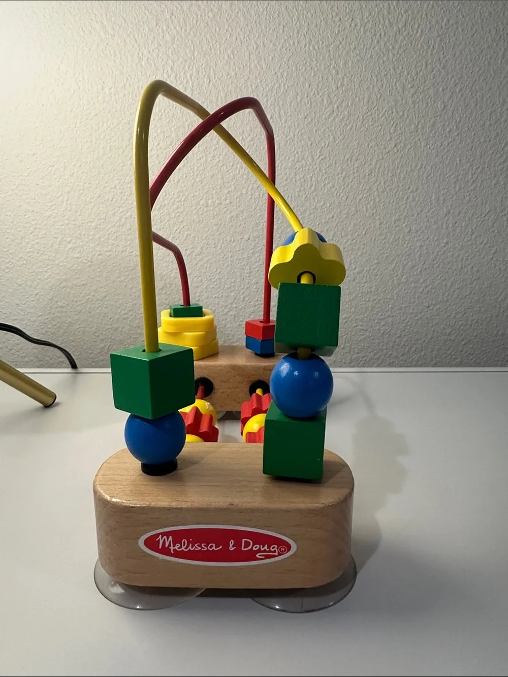 Melissa and Doug Suction cup Wooden Bead Maze Activity Toy